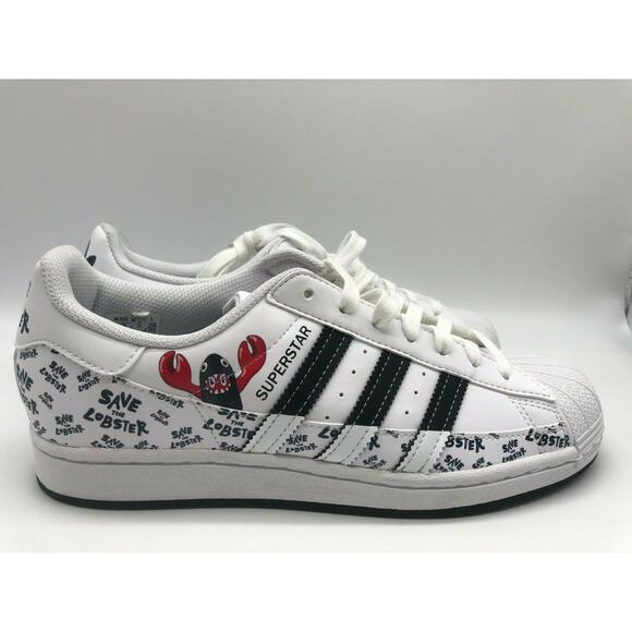 adidas Superstar Sneakers Men’s Save The Lobster Special Edition GX7996 Size 8🛒